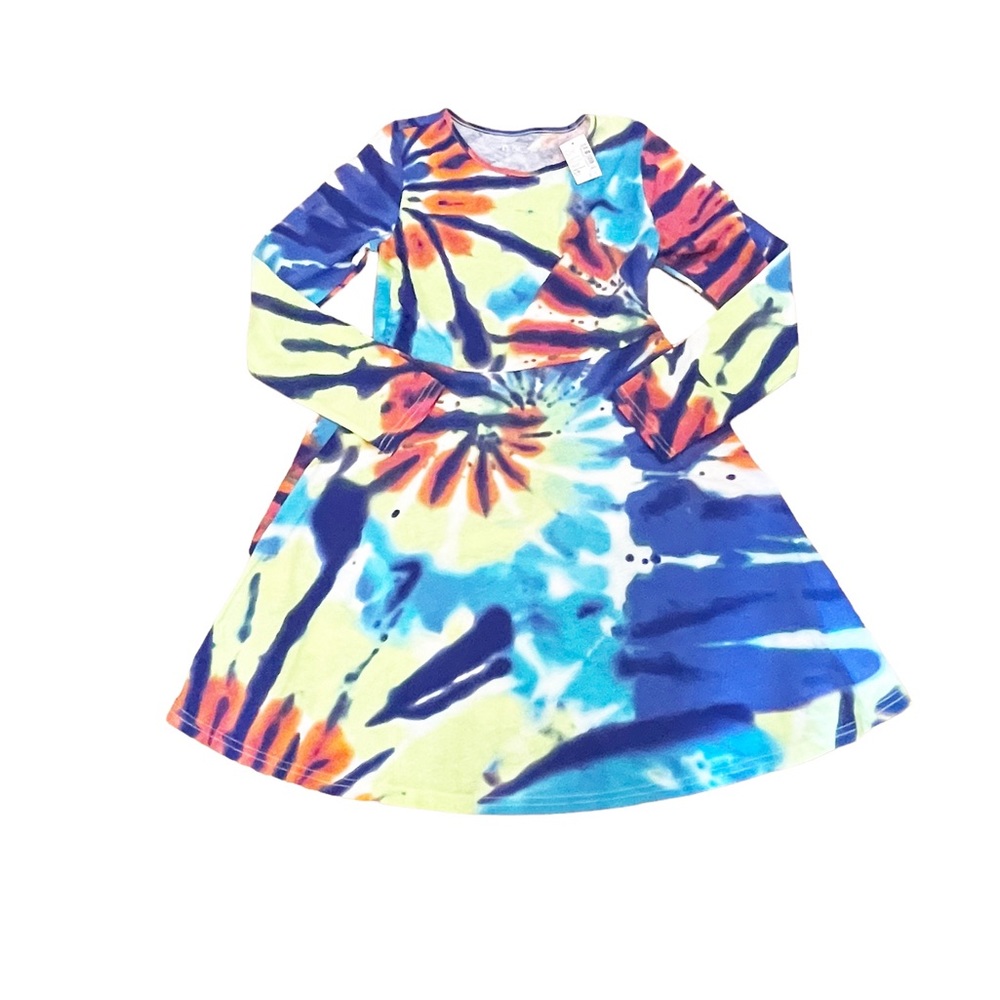 The Children’s Place Girls Tie Dye Swing Dress Size Large 10/12